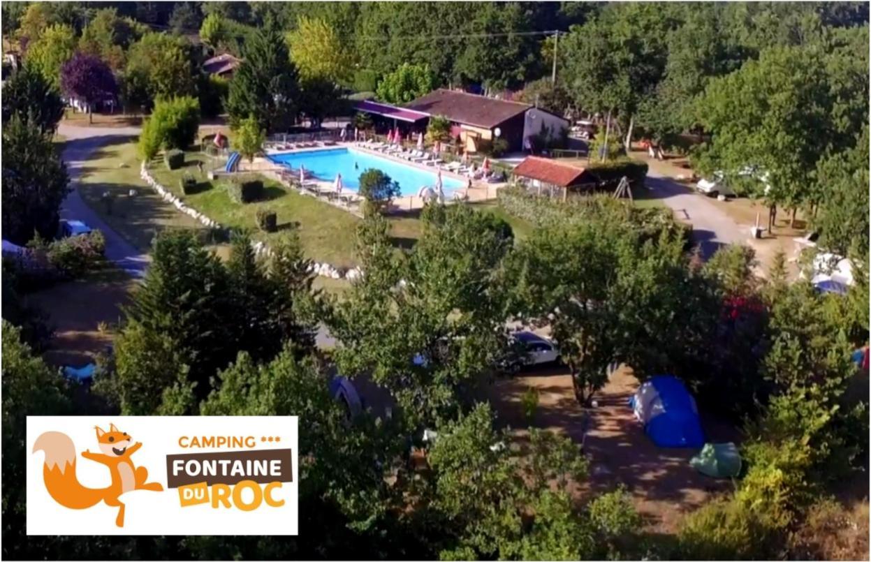Camping Fontaine Du Roc Pensionat Devillac Eksteriør billede